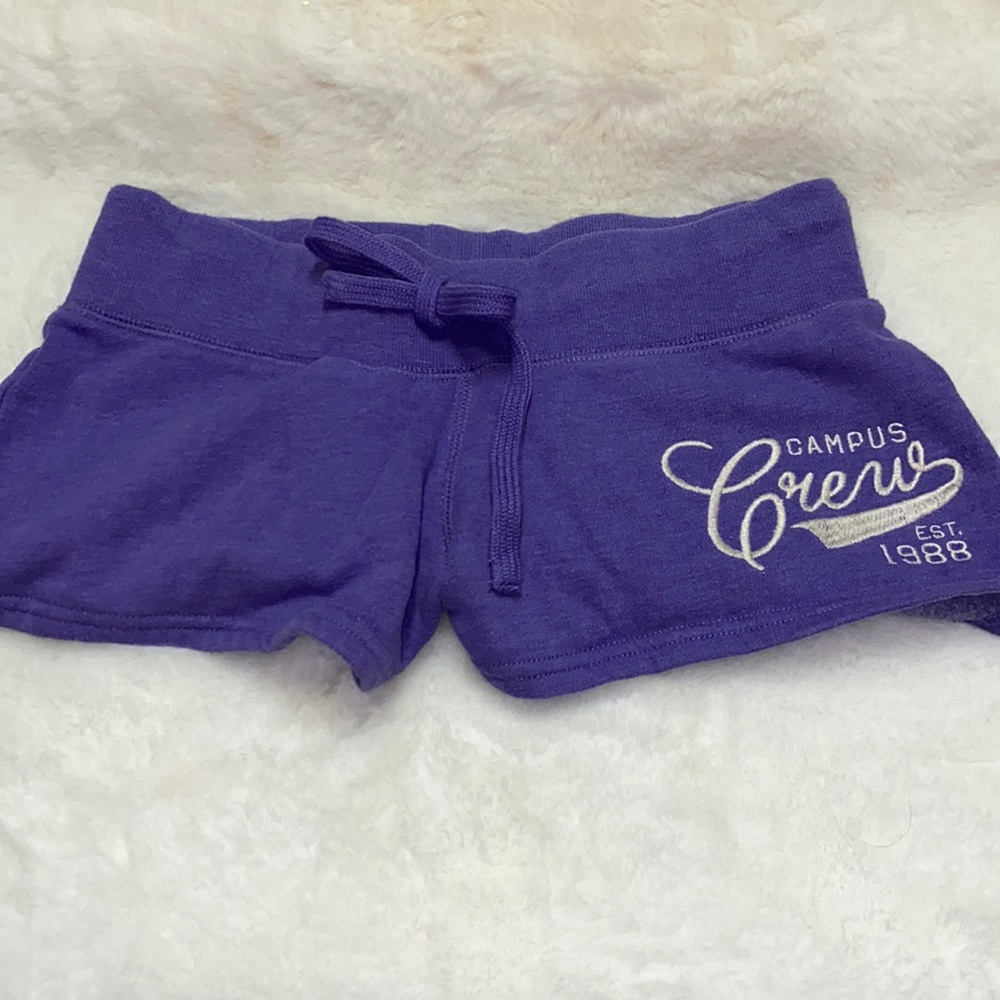Campus Crew Purple sweater Shorts